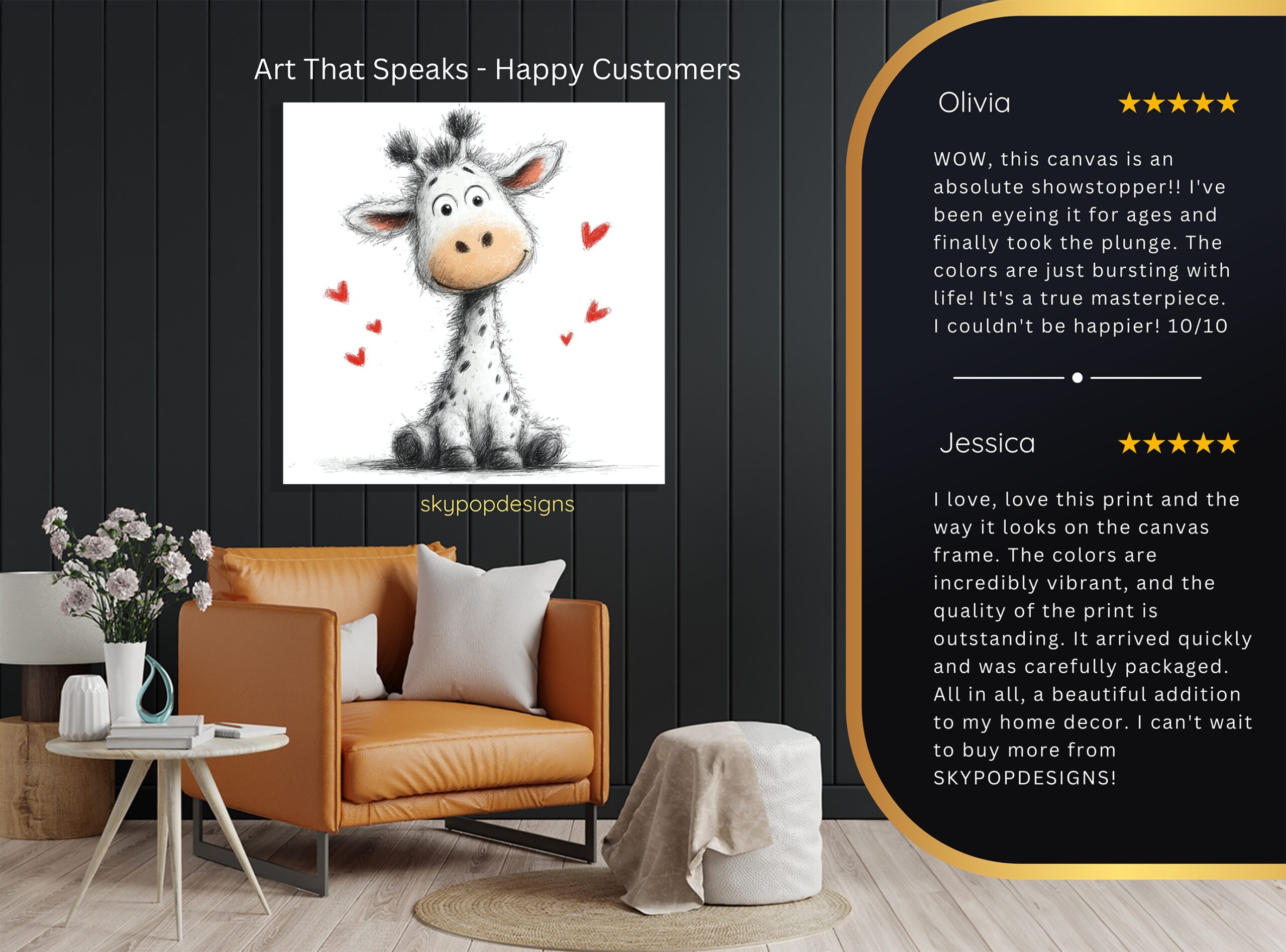 8.jpg Giraffe Love Art