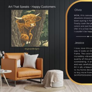 Highland Cow Art