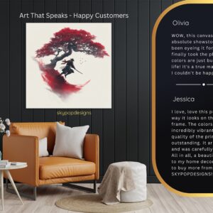Red Tree Samurai Art