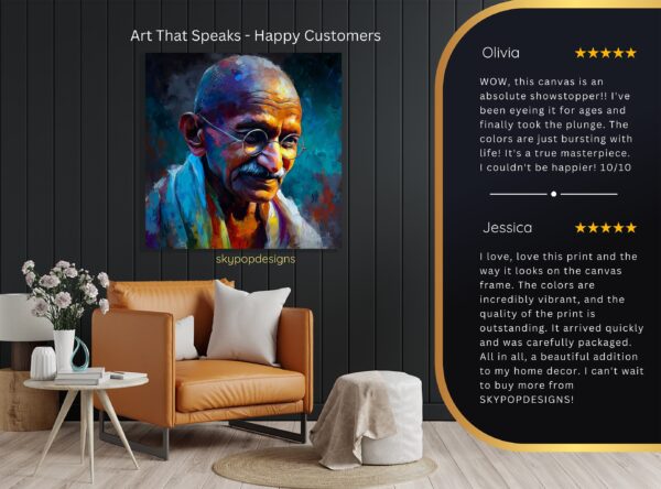 Gandhi Portrait Art