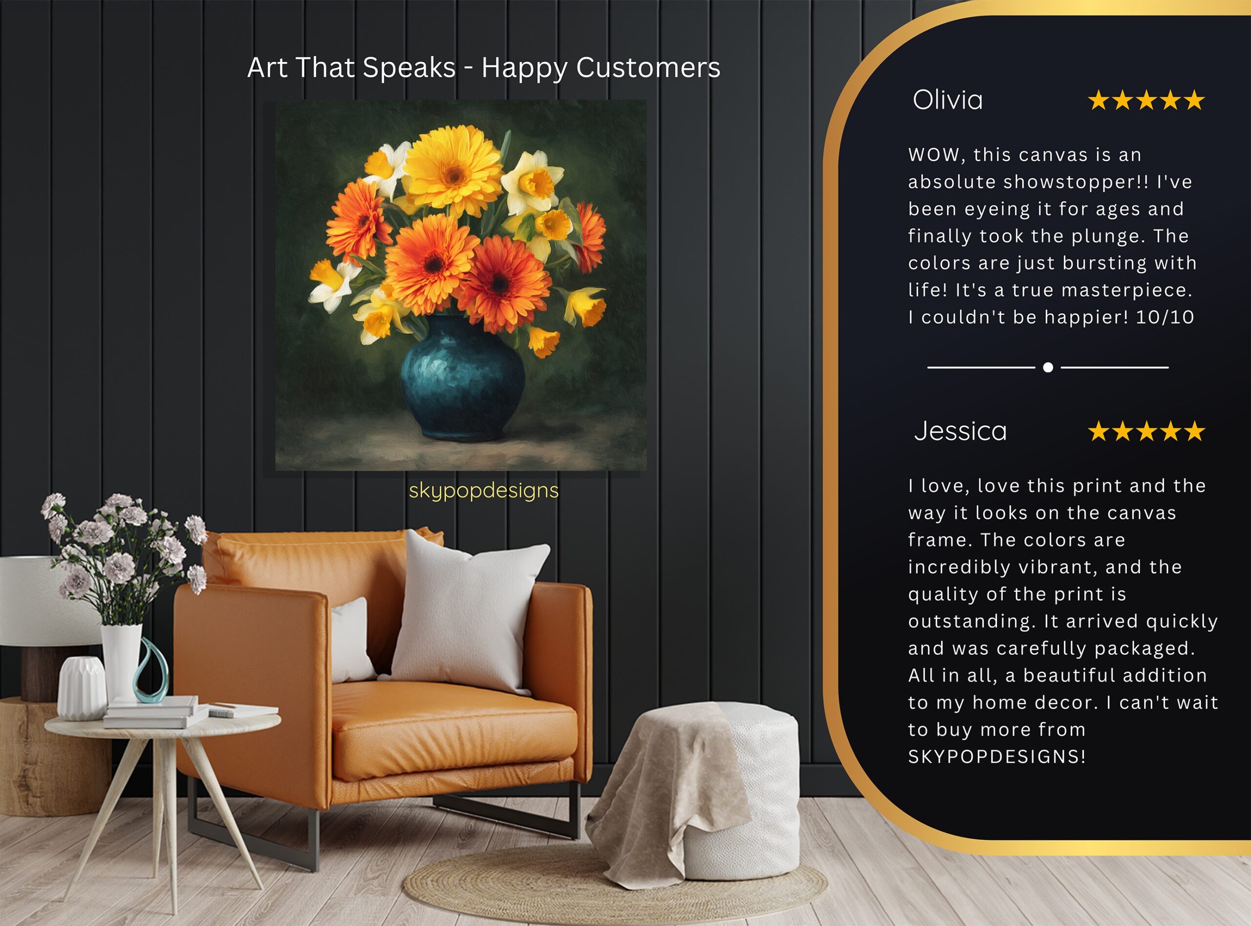 8.jpg Gerbera Daffodil Bouquet Art