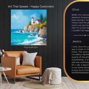 Seagull Lighthouse Art