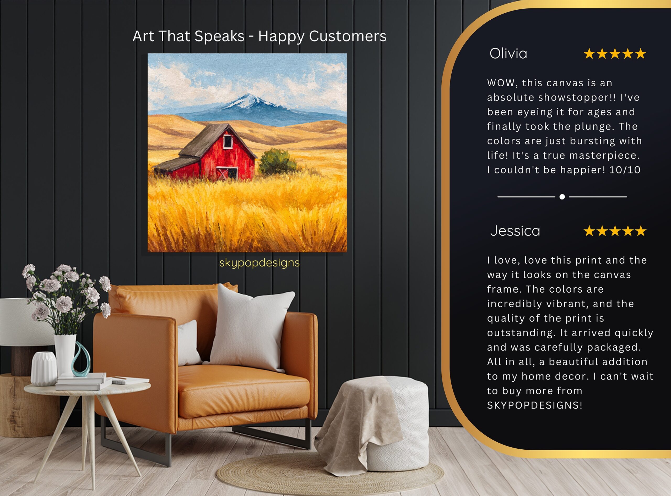 8.jpg Mountain Barn Landscape Art