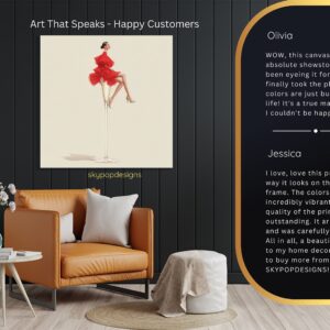 Champagne Glass Fashion Art