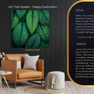 Dewy Leaf Art