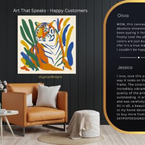 Colorful Tiger Art