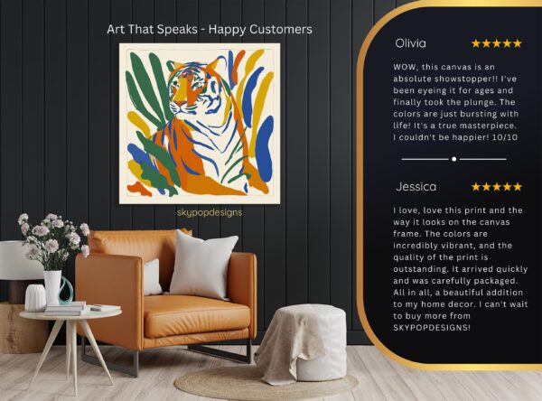 Colorful Tiger Art