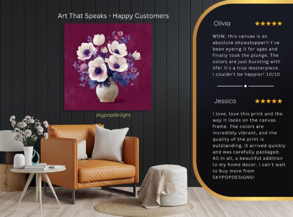 Anemone Bouquet Art
