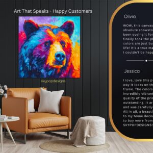 Colorful Bear Art