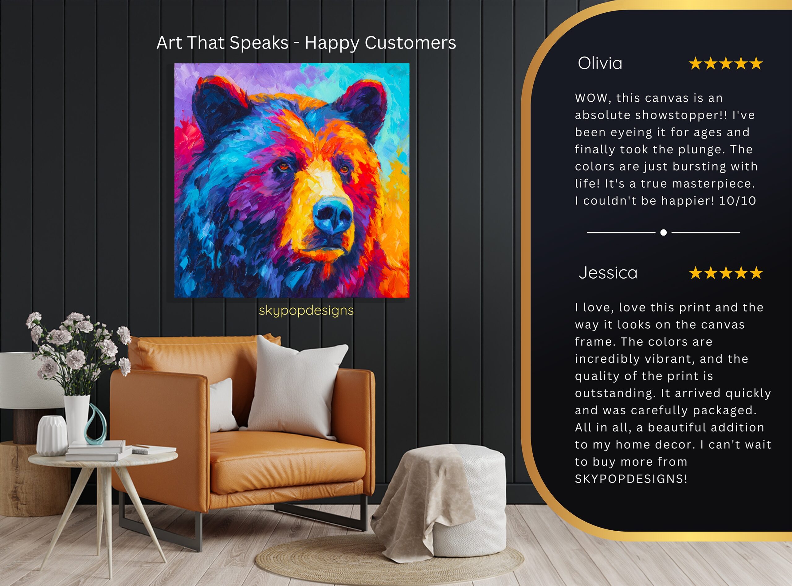 8.jpg Colorful Bear Art