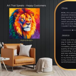 Colorful Lion Art