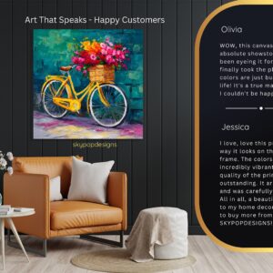 Bicycle Flower Basket Art