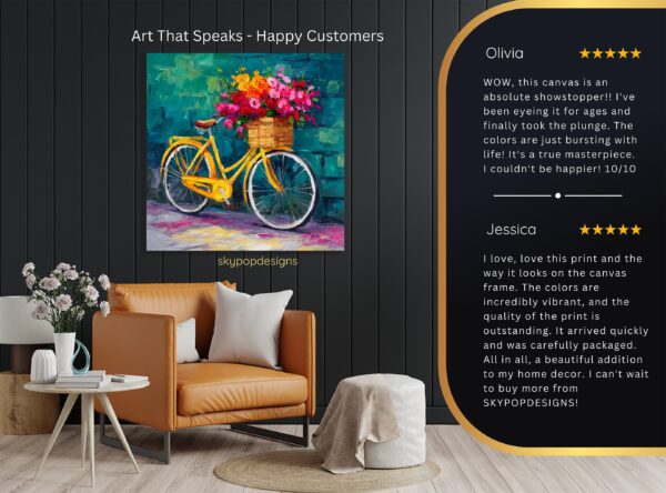 Bicycle Flower Basket Art