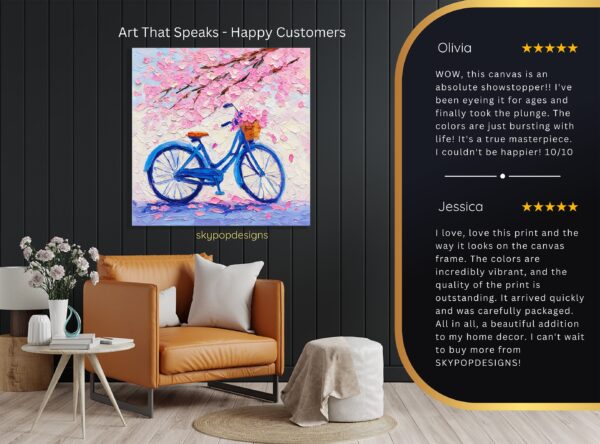 Cherry Blossom Bicycle Art