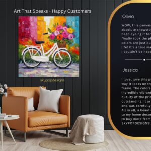 Bicycle Flower Basket Art