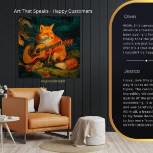 Fox Guitar Art