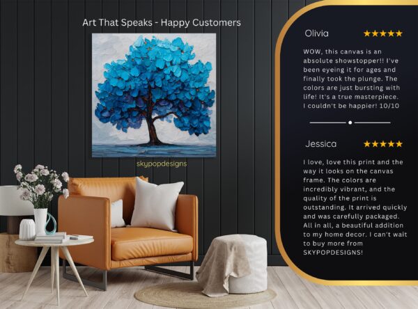 Blue Tree Art