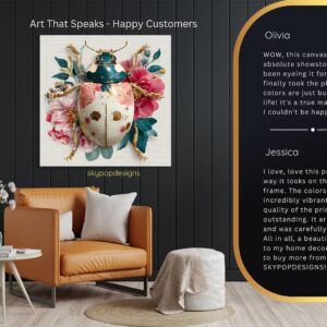 Floral Beetle Art