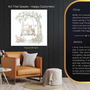 Bunny Friends Swing Art