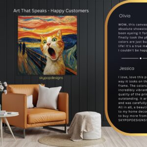 Screaming Cat Art