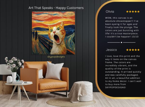 Screaming Cat Art