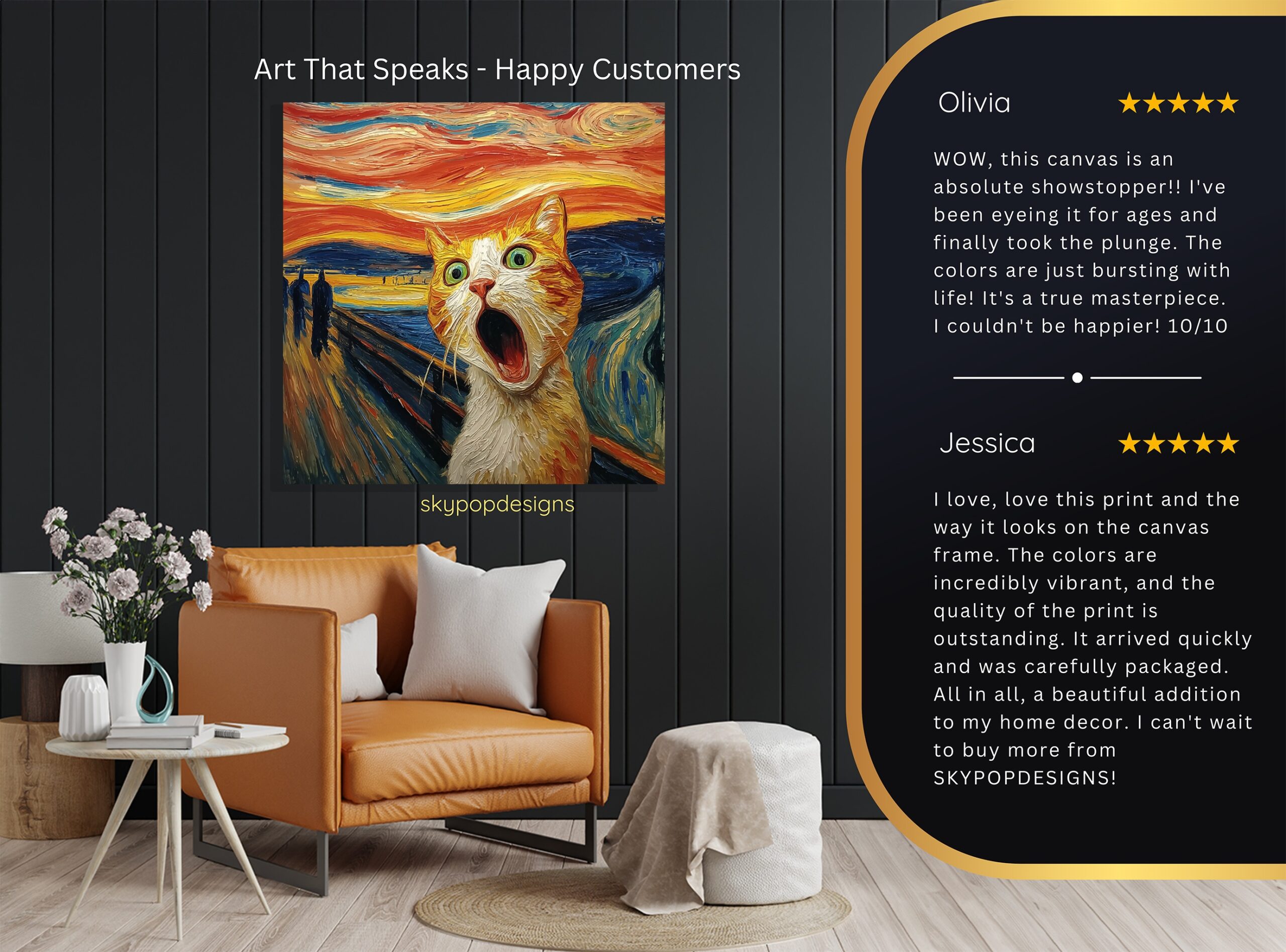 8.jpg Screaming Cat Art