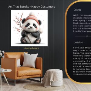 Panda Winter Hat Art