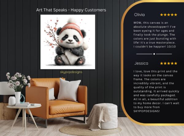Panda Winter Hat Art