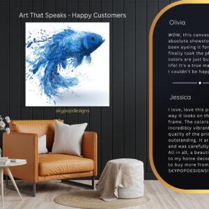 Blue Fish Art
