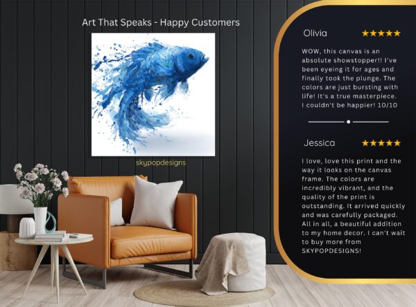 Blue Fish Art
