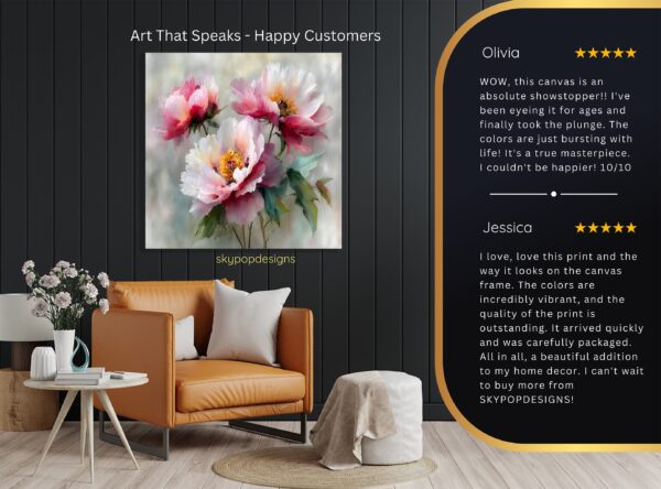 Blooming Peony Art