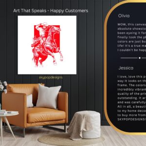 Cowboy Horse Riding Art