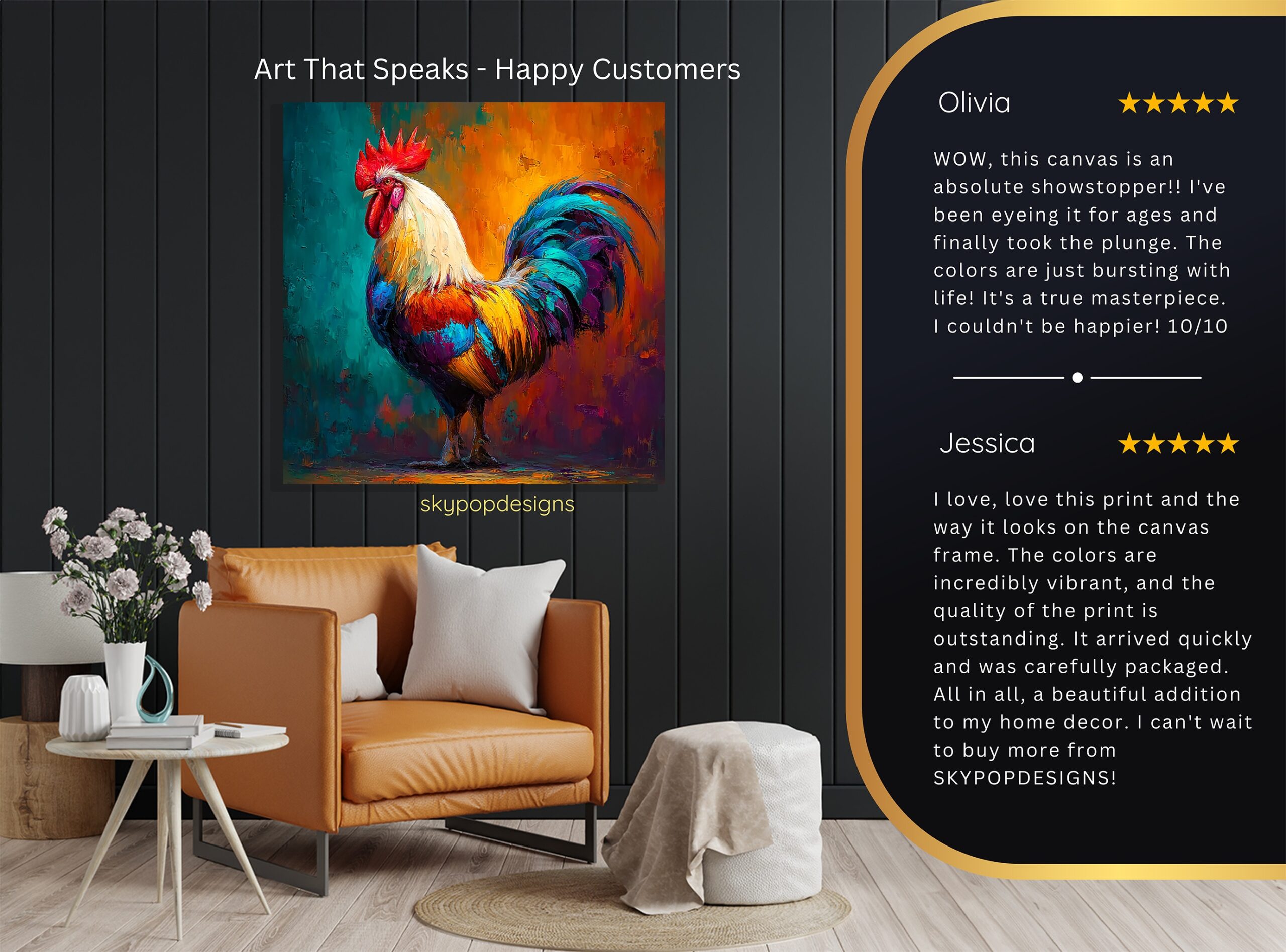 8.jpg Rooster Art