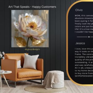 Elegant Peony Bloom Art