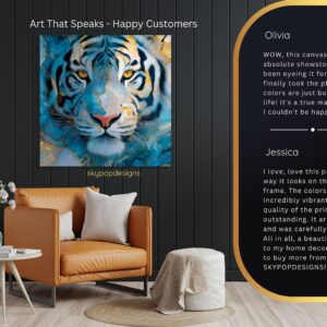 Blue Tiger Art