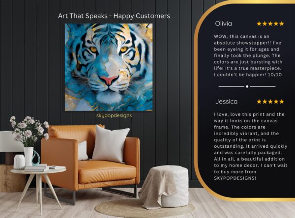 Blue Tiger Art
