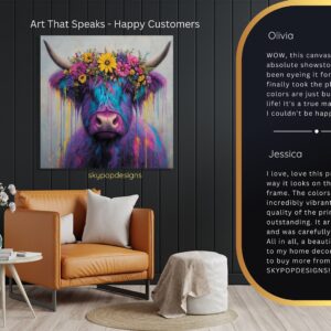 Highland Cow Art
