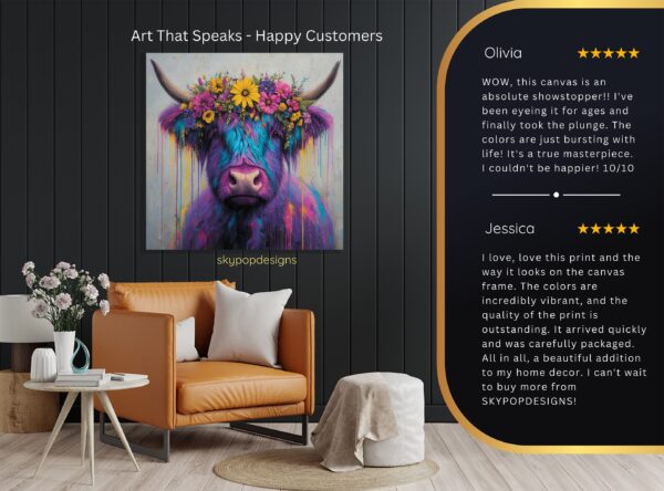 Highland Cow Art