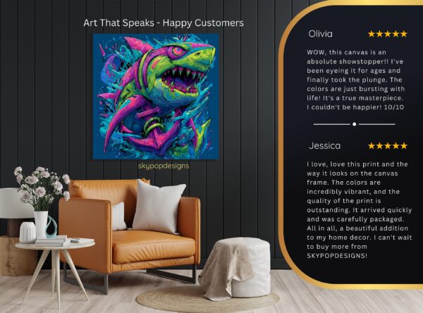 Shark Attack Art