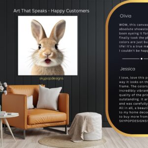 Surprised Bunny Art