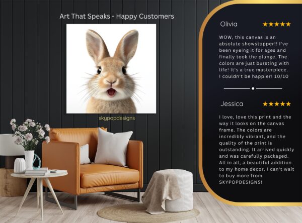 Surprised Bunny Art