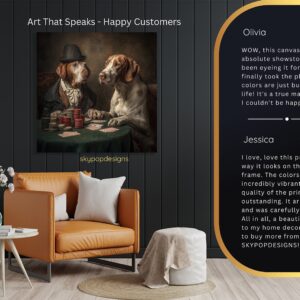Dog Poker Game Art