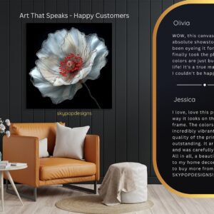White Poppy Art