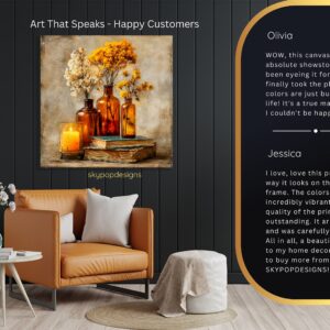 Amber Bottles Art
