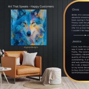 Blue Wolf Art