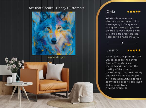 Blue Wolf Art