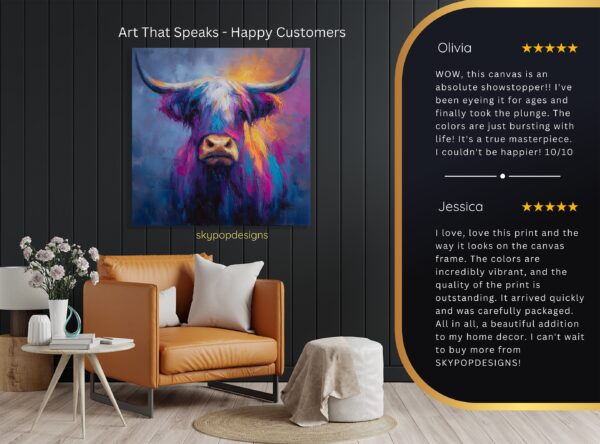 Highland Cow Art
