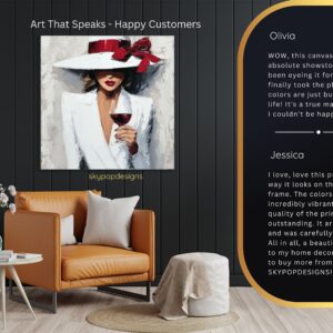 Elegant Wine Tasting Art