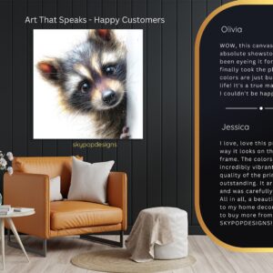 Curious Raccoon Art