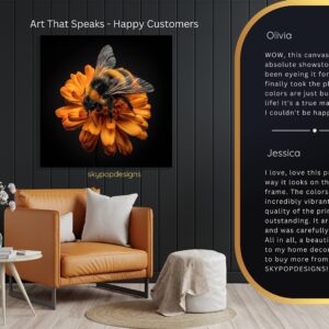 Bee Flower Art